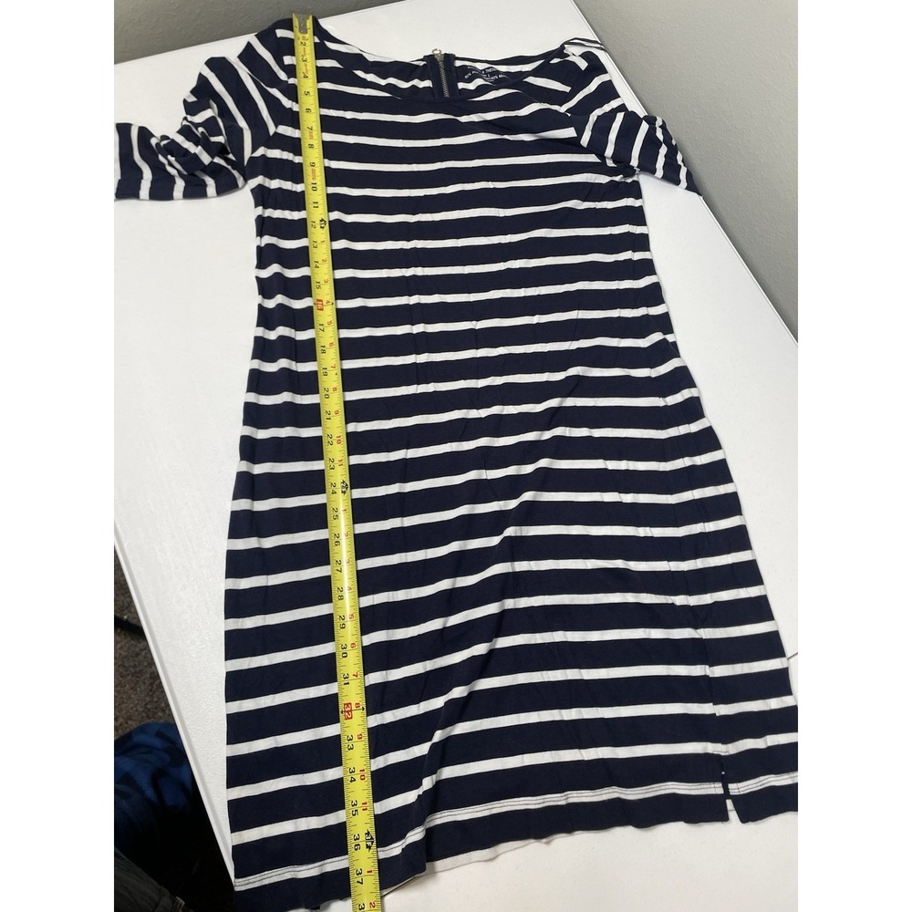 Chelsea & Theodore Summer Beach Dress Nautical Striped Pima Cotton Modal Large - Picture 5 of 7